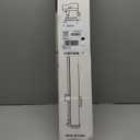 Reinforced 24 Inch Tall Retractable Baby Gates, Short Dog Gates to Step Over, Expands 0-55 Inches Wide, Mesh Pet Gate with Support Rods, Small Puppy Gates for The House, Black