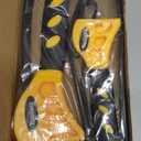 Toolwiz Rubber Strap Wrench Set for Pipes Below 6" (150mm) & 4" (100mm)  Reinforced Adjustable Wrench for Plumbing, Jar Opening, and Light DIY Tasks (Yellow)