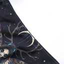 Bikini Set for Women Two Piece Halter String Triangle Bathing Swimsuit Low Rise Death's Head Moth Gothic Bikini Sets (XL)