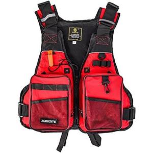 JKSPORTS Fishing Vest Safety Life Jacket for Swimming Sailing Boating Kayak Floating Multifunction for Men and Women Vest/Kayak, One size