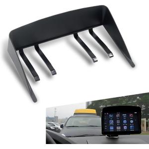 1 PC Car GPS Navigator Sunshade, 6.7 " x 4.3 " x 1.57 " Plastic Durable Anti-reflective Screen Protector Cover for Blocking Sunlight, Navigation Visor Extender, Universal 7" GPS Navigation Sunshade (Black)