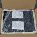 Greenstell Vanity Stool Chair Faux Fur with Storage, 15.7"L x 11.8"W x 19.4"H Soft Ottoman 4 Metal Legs with Anti-Slip Feet, Furry Padded Seat, Modern Multifunctional Chairs for Makeup, Bedroom,Camel