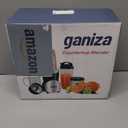 Ganiza Smoothie Blender, 900W Blenders for Shakes and Smoothies, 15-Piece Personal Blender and Grinder Combo for Kitchen, Smoothies Maker with 4 BPA-Free Portable Cup, Nutritious Recipe (Black)