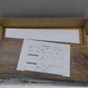 QEEIG Bathroom Shelves Over Toilet - Wall Mounted Floating Shelves Toilet Paper Storage Small Farmhouse Decor Shelf 16 inch Set of 2, Rustic Brown (019-BN2)