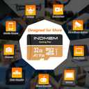 Micro SD Card 32GB High-Speed Performance (90MB/s Read, 25MB/s Write), Compatible with DSLR, Drone, Action Camera & Portable Devices1 microSD Card +1 Adapter