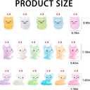 68 PCS Mini Resin Craft Luminous Cat Dark Glow Figurines DIY Garden Miniature Decor Landscape Cute Animals Dollhouse Terrarium Party Easter Christmas Rnament(Orange Cat, Curly Eared Cat, Hairless Cat)