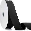 2 x Black Velvet Ribbon Double Faced, 1-1/2 Inch x 20Yd, Great for Christmas, Wedding Decoration, Gift Wrapping and Christmas Tree Ornaments (Black 1-1/2")