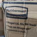 Rubbermaid Commercial Products Rotomolded Tilt Truck Lid, 1 Cu Yd Keeps Materials Secure, Conceals Loads Without Reducing Capacity, for Distribution Centers/Warehouse/Manufacturing/Office