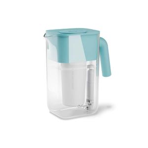 Culligan with ZeroWater Technology 10-Cup Water Filter Pitcher Includes 5-Stage Advanced Water Filter, IAPMO Certified to Reduce Lead, Total PFAS, Mercury, Fluoride, and Chlorine - Aqua