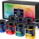 Fabric Screen Printing Ink, 8 Colors x 4 fl oz(120ml), Chalk Paste Paint for Silk Screen, Transfer Paste for Screen Print, for DIY Home Decor, Fabric, Shirts, with Gift Packing