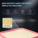 Engine Air Filter, CA12295 Compatible with Subaru Crosstrek 2018-2024, Forester/Ascent 2019-2024, Outback/Legacy 2020-2024, Impreza 2017-2024, WRX 2022-2024, Flexible Panel Air Filter