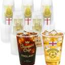 18 oz Champion Cup Salute To England, 1966 World Soccer Champion, 120-Count Disposable Plastic Party Cups, Flag Themed for Restaurant Catering Fan Event Decorations, COME ON ENGLAND 2026