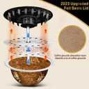 NESSUS Aluminum Foils Lids for Reusable Nespresso Pods Vertuo, Foil Seals to Refill Vertuoline Capsules Coffee Pods, Compatible with Nespresso VertuoLine Machine(120 pcs, 62mm)