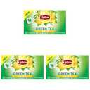 Lipton Lemon Green Tea Bags, Flavored, Unsweetened Teabags for Hot Tea or Iced Tea with Caffeine and Flavonoids, 20 Total Tea Bags (Pack of 6), Best Before: SEP/10/25