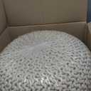 FRELISH DECOR Round Pouf Ottoman Hand Knitted 100% Cotton Pouf Foot Stool - Knitted Bean Bag - Floor Chair for Living Room Bedroom - Foot Rest for Couch (20 Diameter x 14 Height) - Natural