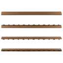 NewTechWood 1/6 ft. x 3 ft. Quick Deck Composite Deck Tile Straight Fascia in Peruvian Teak (2-Pieces/Box)