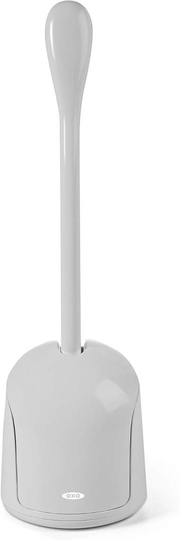 OXO Good Grips Compact Toilet Brush & Canister - Gray (1 Pack)