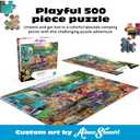 Buffalo Games - Aimee Stewart - Family Campsite - Look Closer - 500 Piece Jigsaw Puzzle for Adults with 10 Hidden Images - Challenging Puzzle for Game Nights - Finished Size 21.25 x 15.00