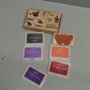 Woanger 15 Pieces Christmas Wooden Rubber Stamps and Craft Ink Pads Wooden Rubber Stamp for Scrapbooking and DIY Craft Card Wood Fabric Christmas Holiday