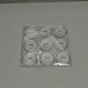 Door Stopper Wall Protector, Adhesive Bumper Protector, Reusable Rubber Door Stops from Door Knobs, Shock Absorbent Wall Shield for Door Handle (Clear-9 Pcs)