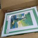12x16 Green Picture Frame with Dual Mat, 12x16 Frame Matted to 8.5x11/11x14