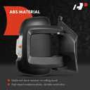 A-Premium Passenger Side Power Door Mirror - Compatible with Ram ProMaster 1500/2500/3500 2014-2023 - Heated Power Folding Black Outside Rear View Mirror w/Turn Signal - Replace# 5VF00JXWAE, Right Passenger Side