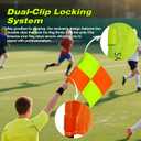 Soccer Referee Flags, 2PCS Referee Kit Detachable Referee Flags