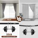 1 Diameter Curtain Rods Itself is 30 to 144 inch 1 Pack Fit 30-142 inch, 66 to 120 inch Window with Heavy Duty Adjustable Rod Matte Black Splicing Metal Extra Long Curtain Rod for Windows