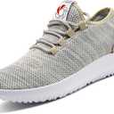 CAMVAVSR Men's Sneakers Lightweight Running Shoes Fashion Casual Tennis Shoes for Walking (12.5, Gold)