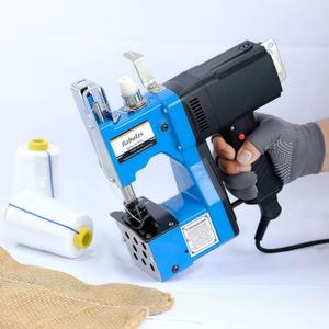 Bag Sewing Machine - 2s/bag Heavy Duty Portable Stitching Machine for Woven Bags, Non-Woven Fabrics, Leather | Warehouse & Farm Packing Tool (Blue, Corded - 110V AC)