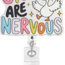 All of My Systems are Nervous Funny illy Goose Badge Reels Retractable for Doctor Nursing Pediatric MA CNA LPN APRN LPN LVN UAP Medical Worker Healthcare Teacher ID Card Decor