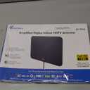TV Antenna Indoor, Digital Amplified Indoor HDTV Antenna, 1080p VHF UHF Television Local Channels Detachable Signal Amplifier and 16.5ft Long Coax Cable