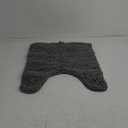 OLANLY Toilet Rugs U-Shaped 20x20, Extra Soft Absorbent Chenille Contour Bathroom Rugs for Toilet, Dry Quickly, Machine Washable, Non-Slip Bath Mat, Grey