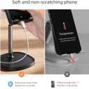 LISEN Cell Phone Stand Phone Holder for Desk Office Decor, Office Desk Accessories Women PC Gaming Essentials iPhone Stand Gadgets Men Gifts for Mom Fit OtterBox Case Switch iPad Air Tablet 4-10 in