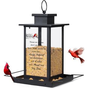 Memorial Cardinal Bird Feeder, Sympathy Gifts for Loss of Loved One, Bereavement Grief Gifts for Women Loss of Mom Mother Dad Father, Miscarriage Remembrance Funera, Pet Loss Sympathy Gift