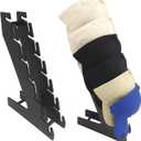 Hat Rack for Wall, Hat Stand for Baseball Caps 2 Pack, Wooden Cap Holder Organizer for Wall, Black