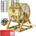 GADFISH 12" Bingo Game Set, Bingo Sets Adults for Large Group Seniors, 0.78" Bingo Balls with Steel Cage, 30 Cards, Board and Chips for Adults Parties, Game Night, Community