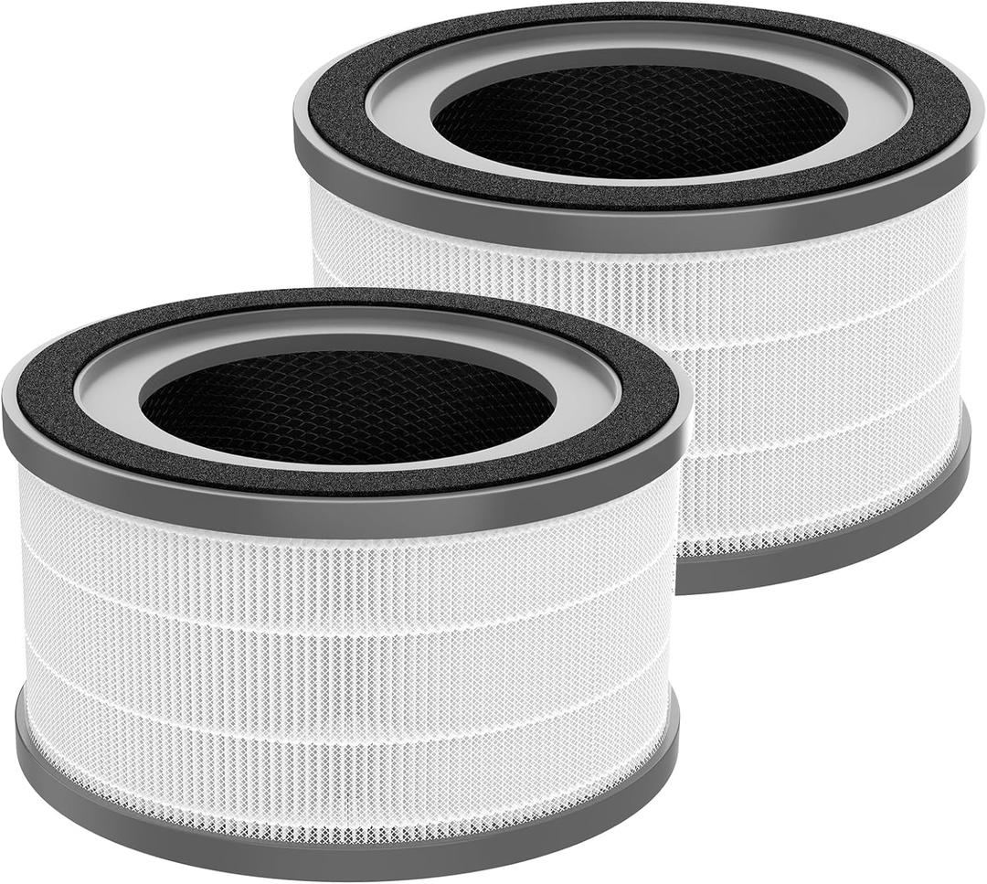 2 Pack Vista 200 Replacement Filter Compatible with LEVOIT Vista 200 Air Puri-fier, 3-in-1 H13 True HEPA Filter, High-Efficiency Activated Carbon Filter, Vista200-RF