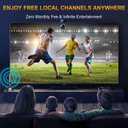 TV Antenna for Local Channels Indoor, Digital TV Antenna for Smart TV Indoor 4K HD Without Cable - Magnetic Base, 360 Reception, 8.2ft Cable, Long Range - Support HDTVs with Built-in Tuner