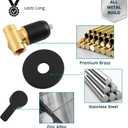 Shower Valve Handle Bathroom Shower Mixer Valve Kit, Wall Mount Rough-in Tub Shower Control Valves Round 1 Way Single Function, Female Thread, Matte Black