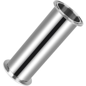 Tri Clamp Tube 2 Inch OD Sanitary Spool Length 6 Inch Clamp End OD 50.5mm 304 Stainless Steel Seamless Round Tubing