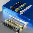 (75 pcs) Pan Head and Flat Head Drywall Anchors Kit with Anti Rust Coating, Bolt Anchor Set, Duty Hollow Wall Anchors