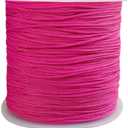 1MM 140 Yards Nylon String Cord Nylon Braided Beading Thread for Friendship Bracelet Jewelry Making Chinese Knotting Arts and Crafts Macrame (Rose Red)
