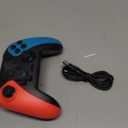 Wireless Switch Controller for Nintendo Switch/Switch 2/Lite/OLED Controller, Switch Controller with a Mouse Touch Feeling on Back Buttons, Extra Switch Pro Controller with Wake-up, Programmable, Turbo Function (Red+Blue)