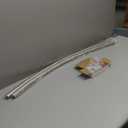 Curved Shower Curtain Rod For Bathroom 38-72 Inches, Adjustable Length, Curved Shower Rod, Metal Rods&Brackets, Round Shower Curtain Rods, Rotate Bracket For Large Shower Space, Need Drilling, Nickle (Brush Nickel)