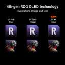 ASUS ROG Swift 27 4K QD-OLED Gaming Monitor (PG27UCDM) - 240Hz, 0.03ms, Custom Heatsink, Neo Proximity Sensor, G-SYNC Compatible, 99% DCI-P3, True 10-bit color, DisplayPort 2.1a UHBR20