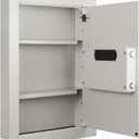 In-Wall Safe with Keypad and 2 Manual Override Keys - Protect Money, Jewelry, and Passports at Home or Business by Paragon Safes (White)