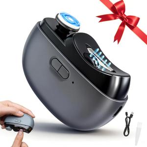 Electric Nail Clipper 3-in-1 Automatic Nail Clippers, Fingernail Toenail Trimmer Electric Toenail Clippers with LED Light Clip Storage 2 Speeds Nail Care Tool for Seniors Adults (Grey)