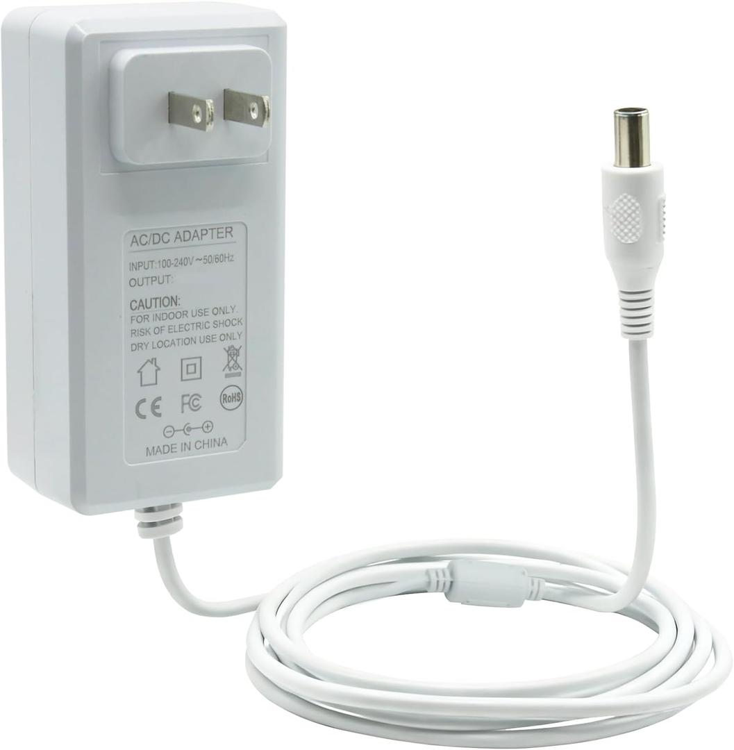 AC Adapter for LG LED LCD 19" 22" 23" 24" 27" 29" 32" 34" UltraWide IPS Curved LED 4K UHD Monitor ADS-25FSG-19 34UM69G-B 34UC79G 34UC99-W 32UD99 22LN4510 24M47VQ ADS-40FSG Power Supply Cord