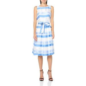 Anne Klein Women's Fit & Flare with Sash (S)